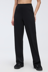 Women's Fall Double Side Stripes Relaxed Straight Leg Pants