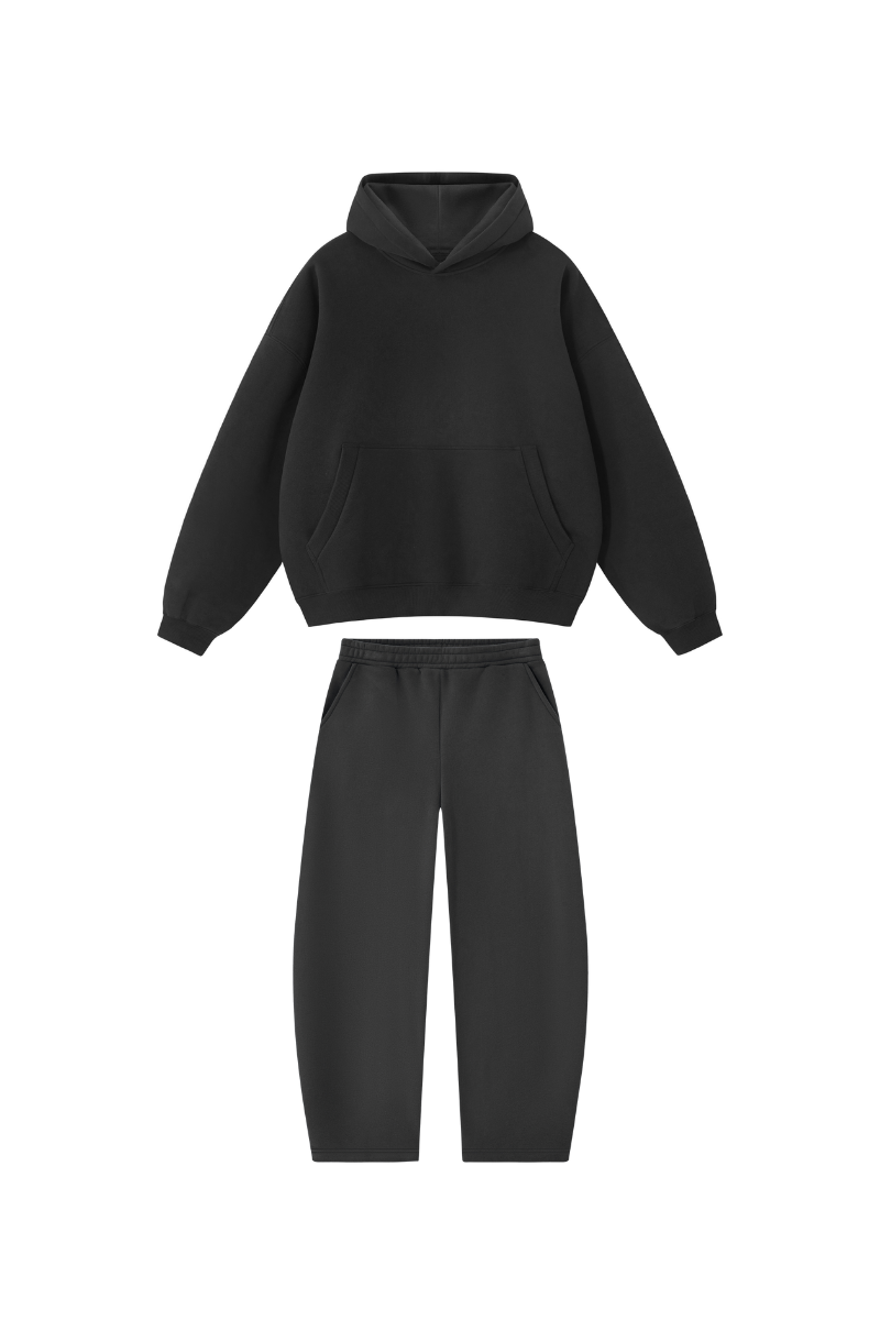 Men's Fall Fleece Hoodie & Wide Leg Sweatpants Casual Set