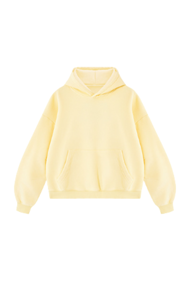 Men's Fall Fleece Heavyweight Washed Drop Shoulder Hoodie
