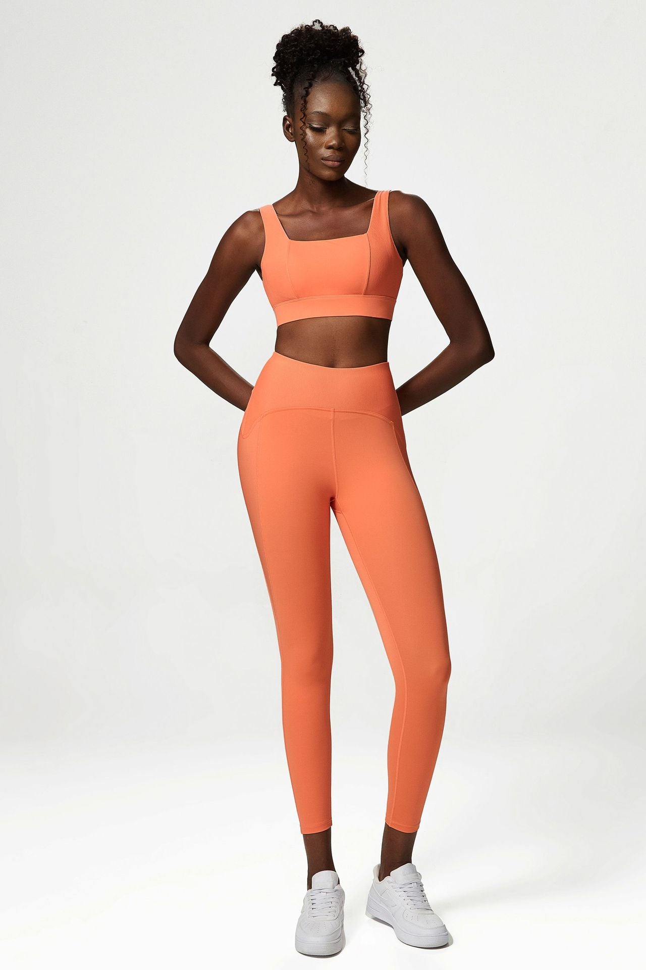 Naked feel Anti-wrinkle bubble butt leggings