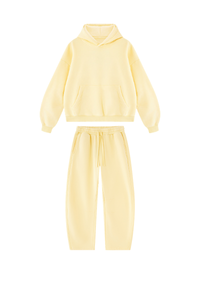 Unisex Fall Fleece Sets:Relaxed Hoodie And Sweatpants
