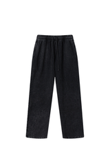 Unisex Fall 100% Cotton Vintage Washed Relaxed Sweatpants