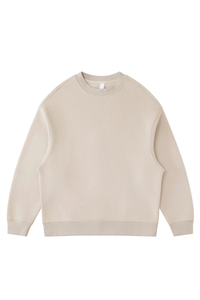 Women's Fall Fleece‑Lined Drop Shoulder Oversized Pullover