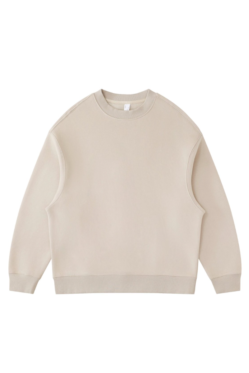Women's Fall Fleece‑Lined Drop Shoulder Oversized Pullover