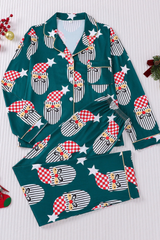 Women's Christmas Tree Printed Christmas Pajama Set