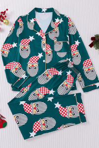 Women's Christmas Tree Printed Christmas Pajama Set