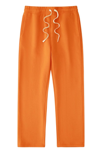 Unisex Drawstring Straight Leg Casual Sweatpants
