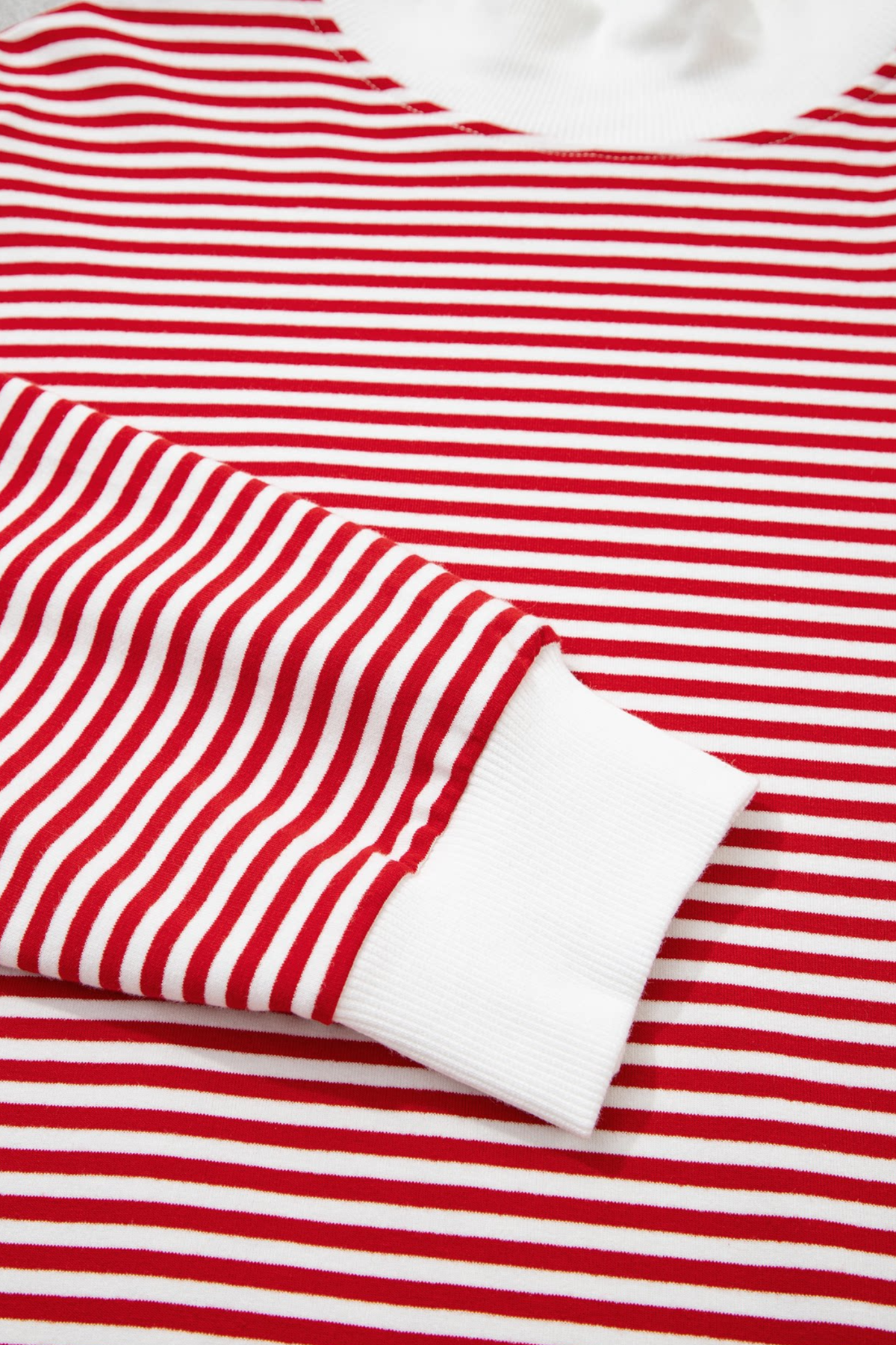 Women's Loungewear Sets:Striped Mock Neck Sweatshirt &Shorts