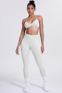 Women's Seamless Sports Bra Athletic Leggings Two-Piece Set
