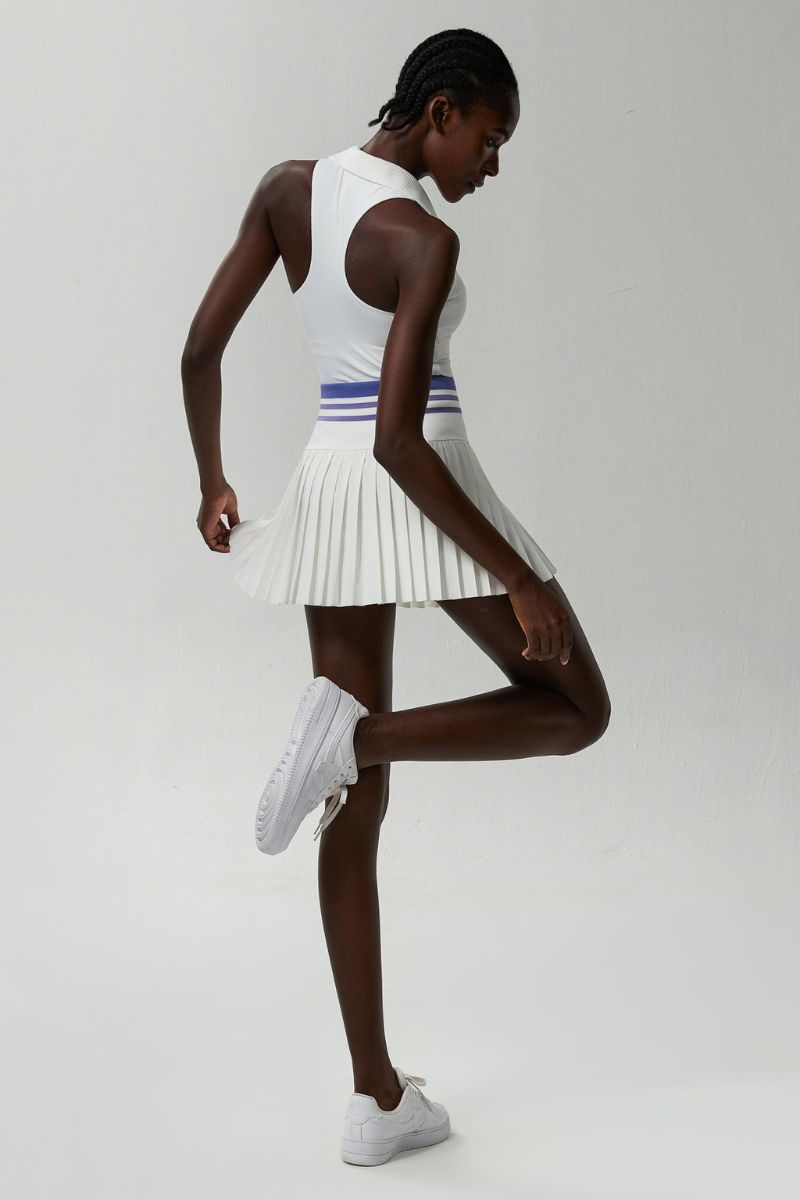 Sports & Fitness V-neck quick-drying tennis skirt two-piece set