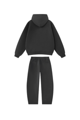 Unisex Fall Fleece Hoodie & Wide Leg Sweatpants Casual Set