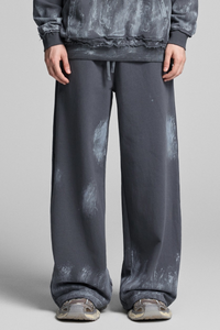 Unisex Fall Streetwear Vintage Straight Sweatpants