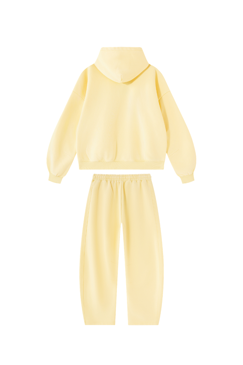 Unisex Fall Fleece Sets:Relaxed Hoodie And Sweatpants