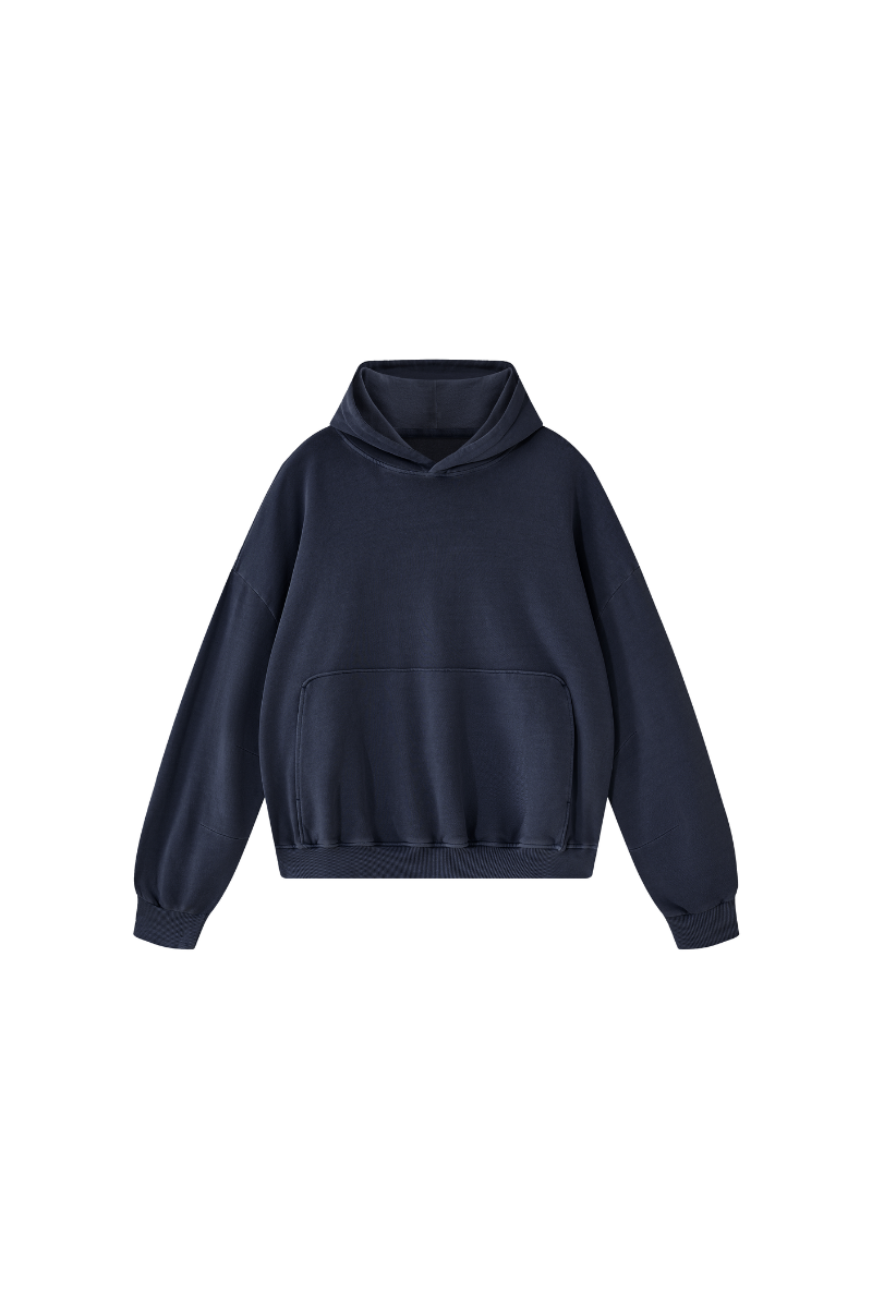 Men's Fall 100% Cotton Kangaroo Pocket Washed Hoodies
