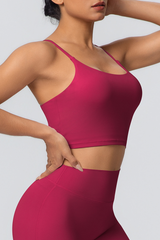 Women's Athletic U-neck Slim Shoulder Strap Bra