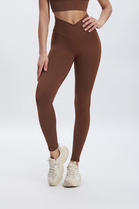 Women'S Bright Crossover High-Waisted Hip Lift Dance Stretch Cropped Pants