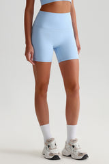 Women High Waisted Butt Lifting Seamless Naked Sensation Yoga Shorts