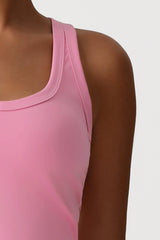 Women Naked Feel Yoga Set: V-Neck Tank + Flared Pants