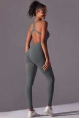 Seamless Women'S I-Back Yoga Sport Jumpsuit