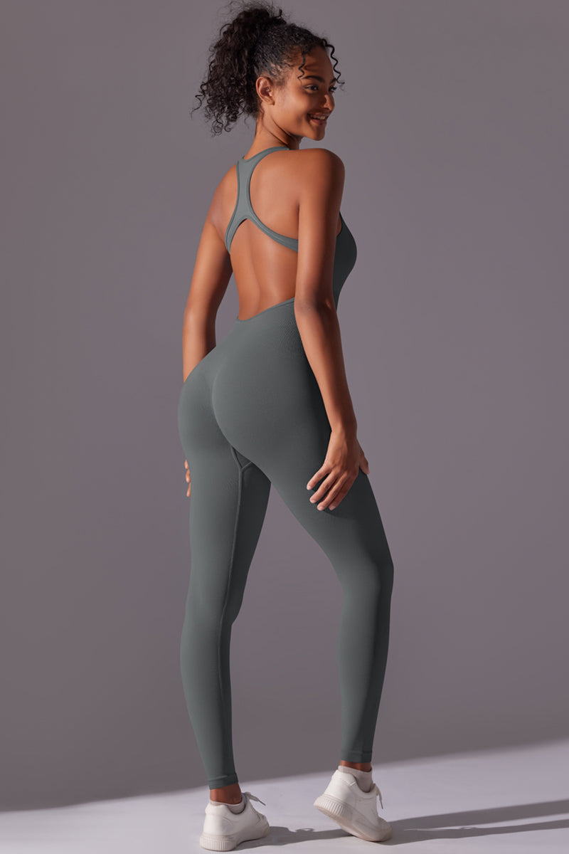 Seamless Women'S I-Back Yoga Sport Jumpsuit