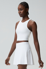 Women's Floral Center Tank & Tennis Skort Two-Piece Set