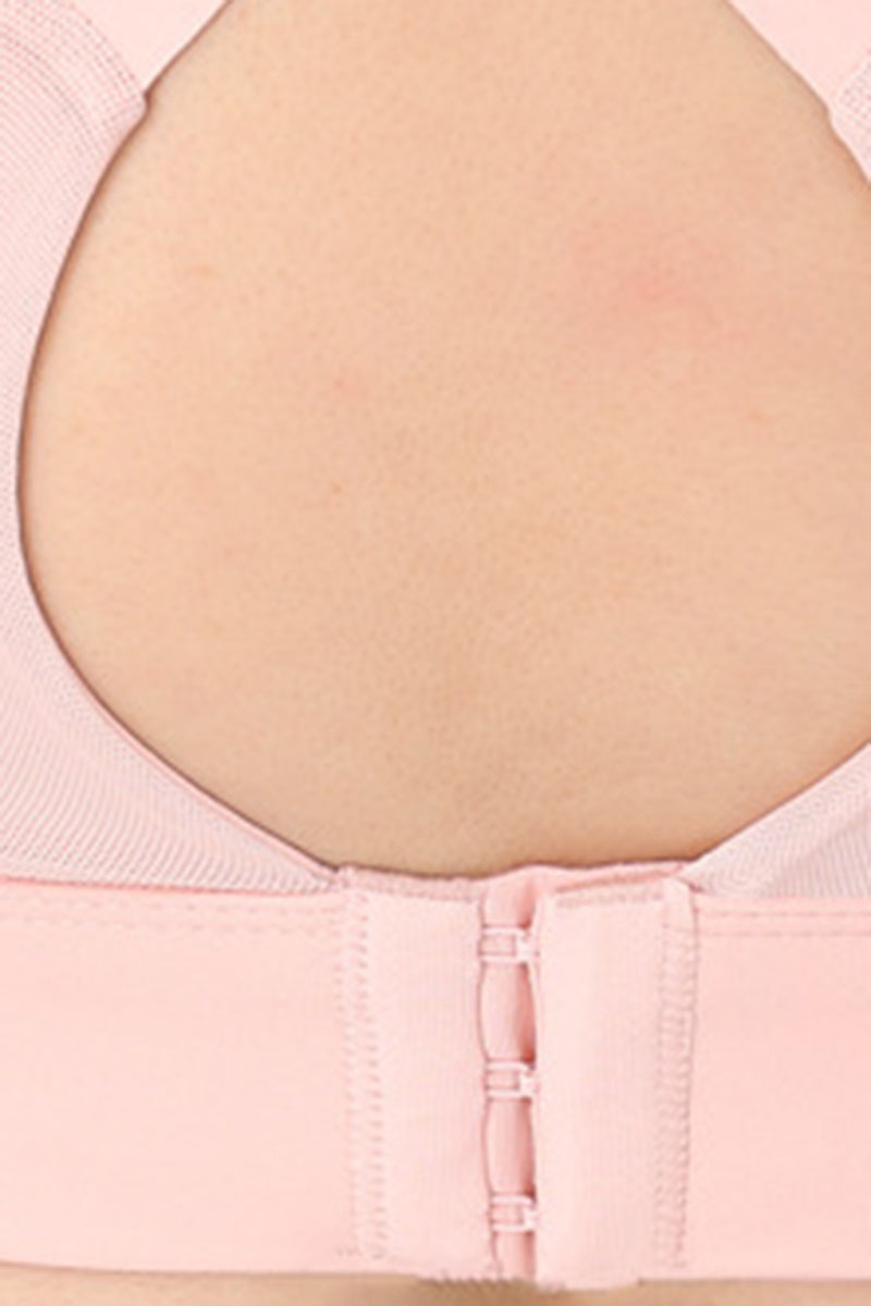 Plus Size Women's Crisscross Back Sports Bra with Back Closure