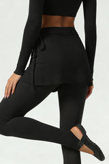 Women's Asymmetrical Side Tie Crisscross Yoga Dress