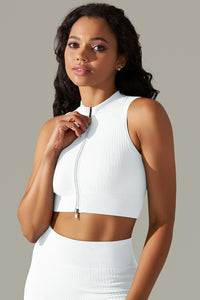 Women'S Front Zipper Sports Bra