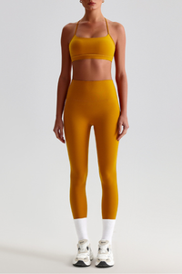 Women's Sports Quick Dry Bra And Leggings Yoga 2-Piece Set