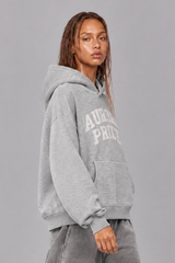 Women's Fleece Vintage Campus Applique Embroidered Hoodie