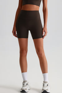 Women High Waisted Butt Lifting Seamless Naked Sensation Yoga Shorts