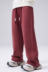 Men drawstring wide-leg relexd sweatpants