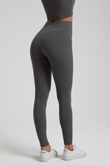 Solid High-Waisted Sports Leggings