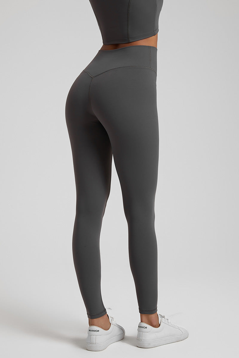 Solid High-Waisted Sports Leggings