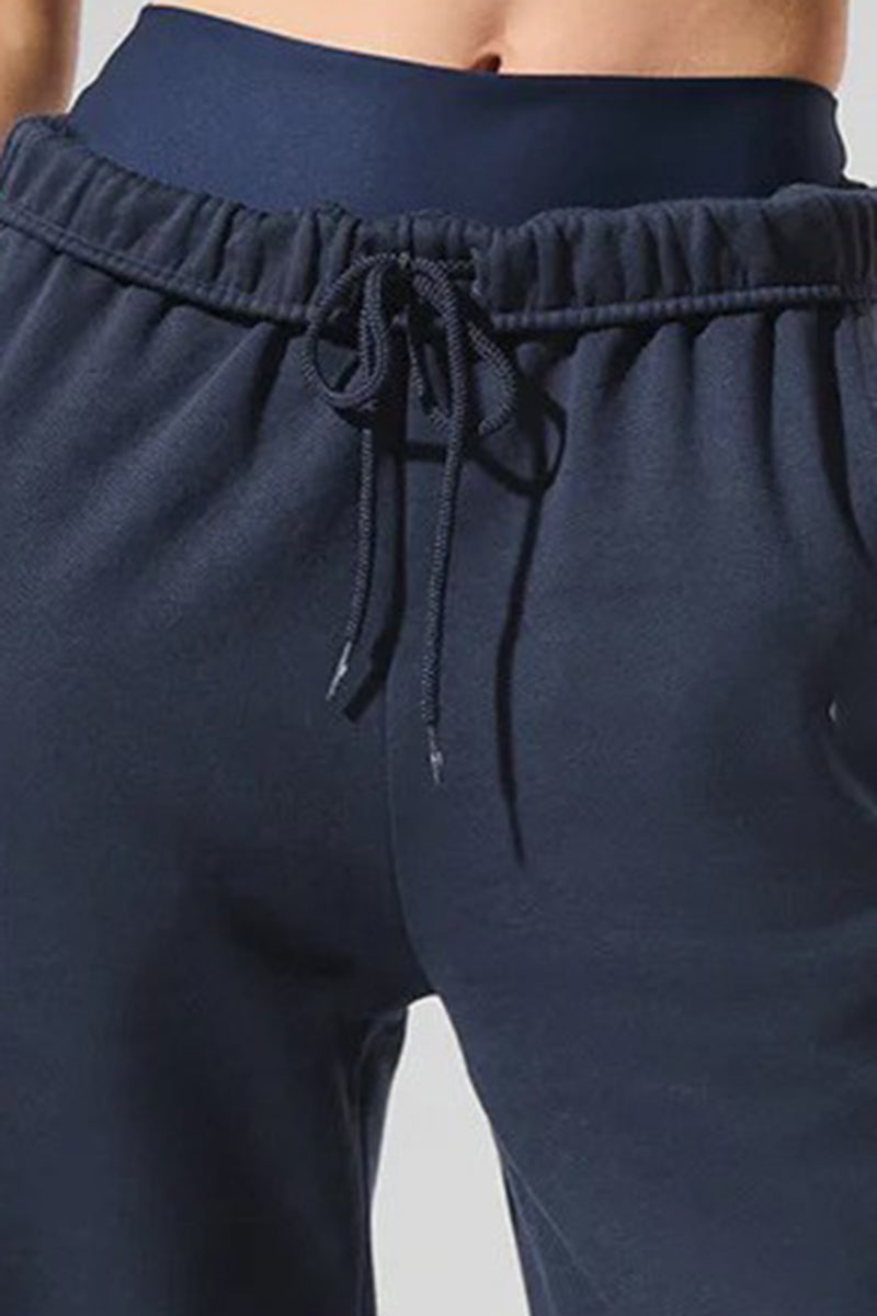 Women Relaxed Fit Cuffed Ankle Cotton Sweatpants