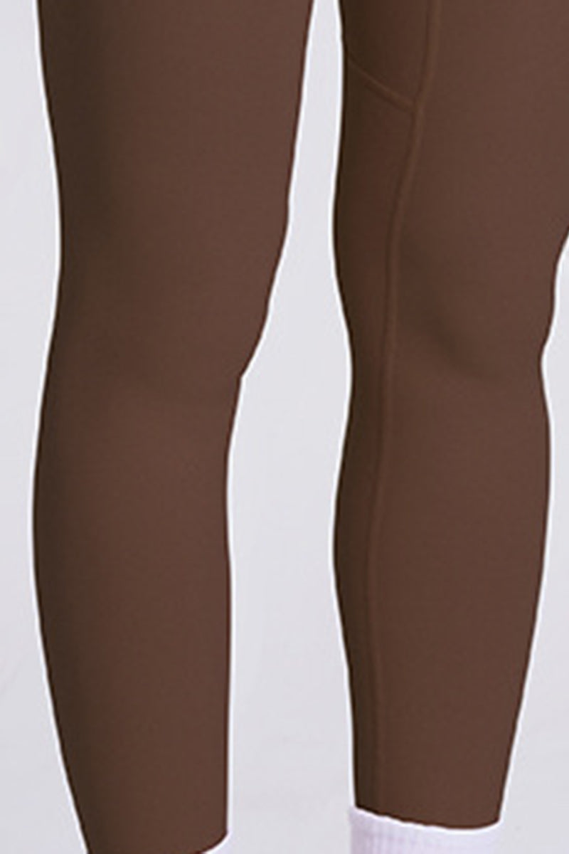 Women Cross-Back Yoga Set: High-Waisted Sculpting Leggings with Pocket + Cloud-Touch Sports Bra
