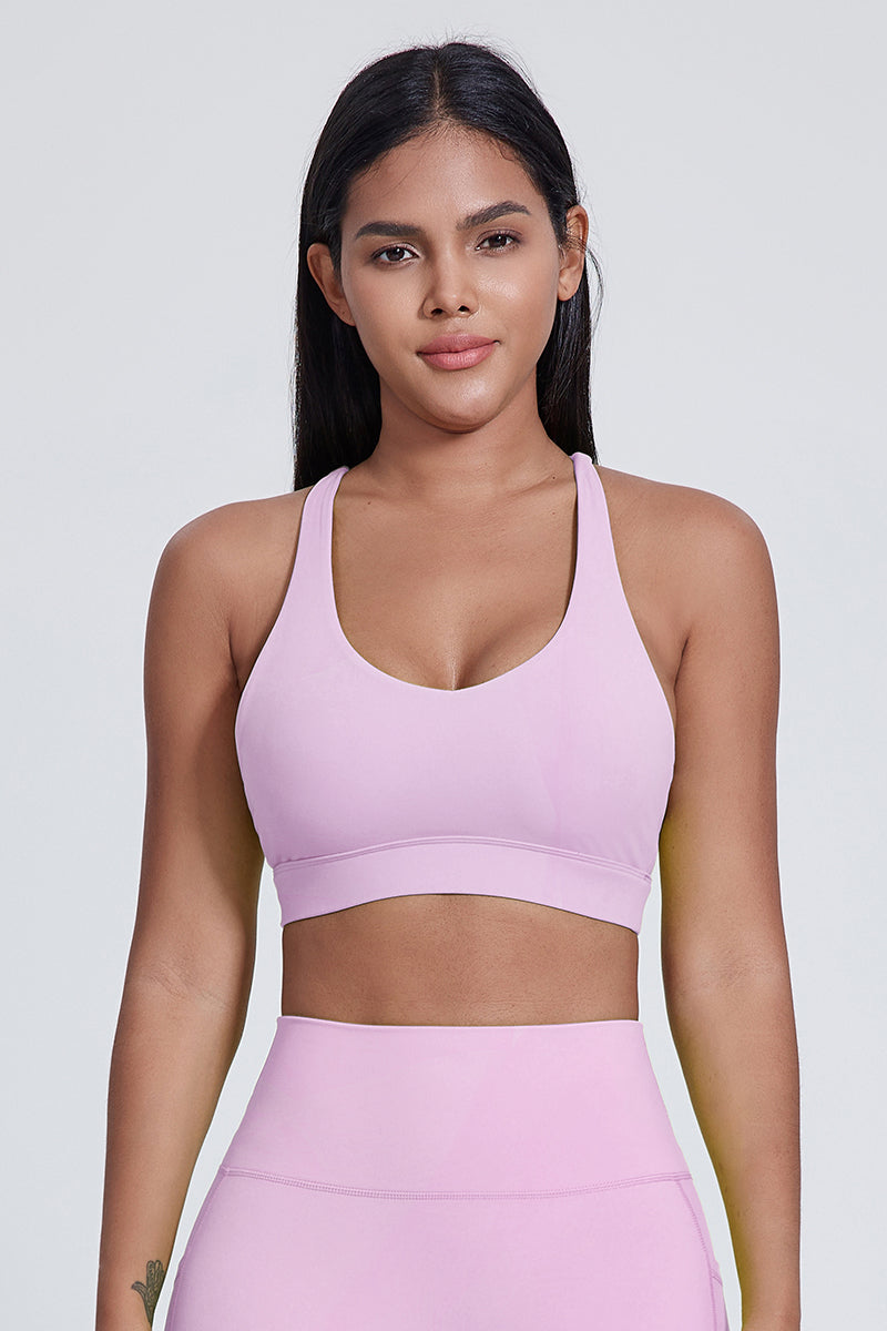 Women'S Yoga Cross Line Sports Bra Tank Top