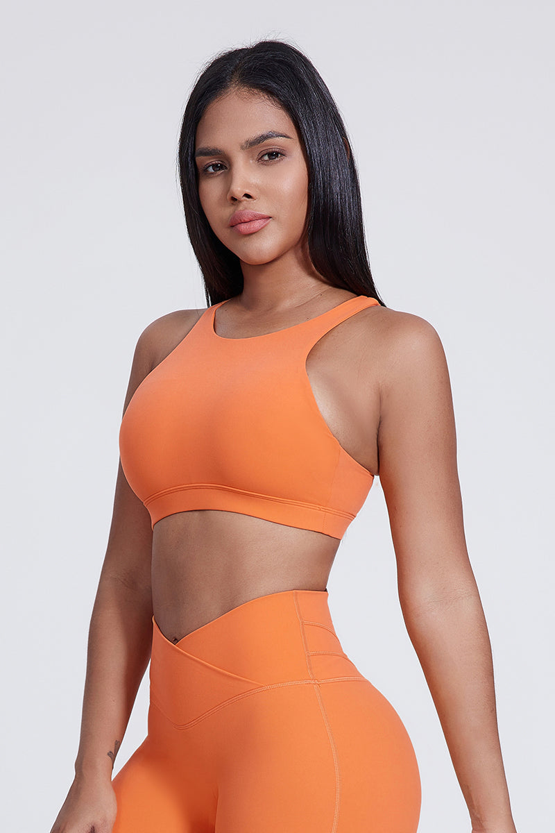 Women'S Yoga Backless Cross Stretch Bra Tank Top