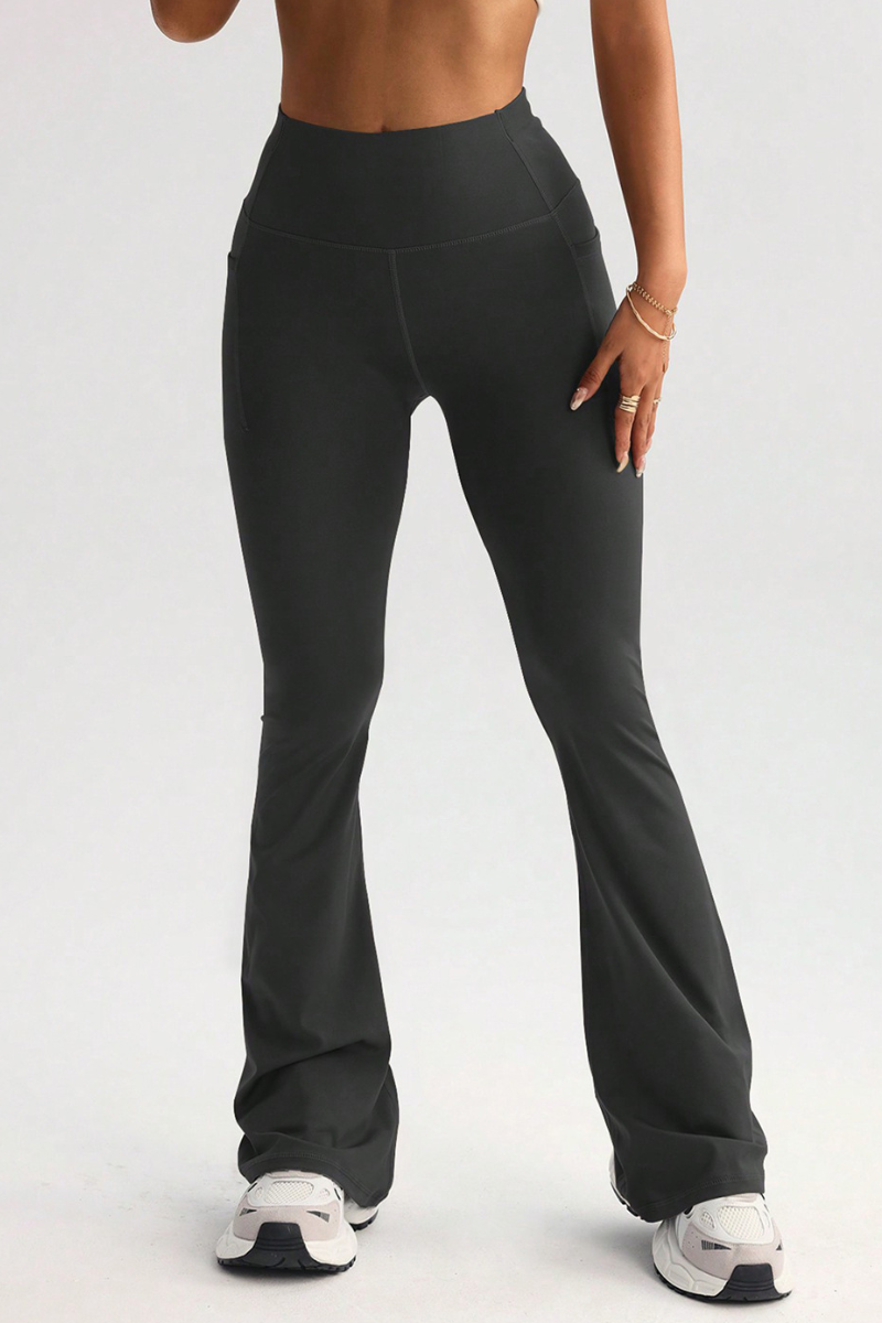 Women's High-Waist Pocket Butt-Lifting Yoga Flare Pants
