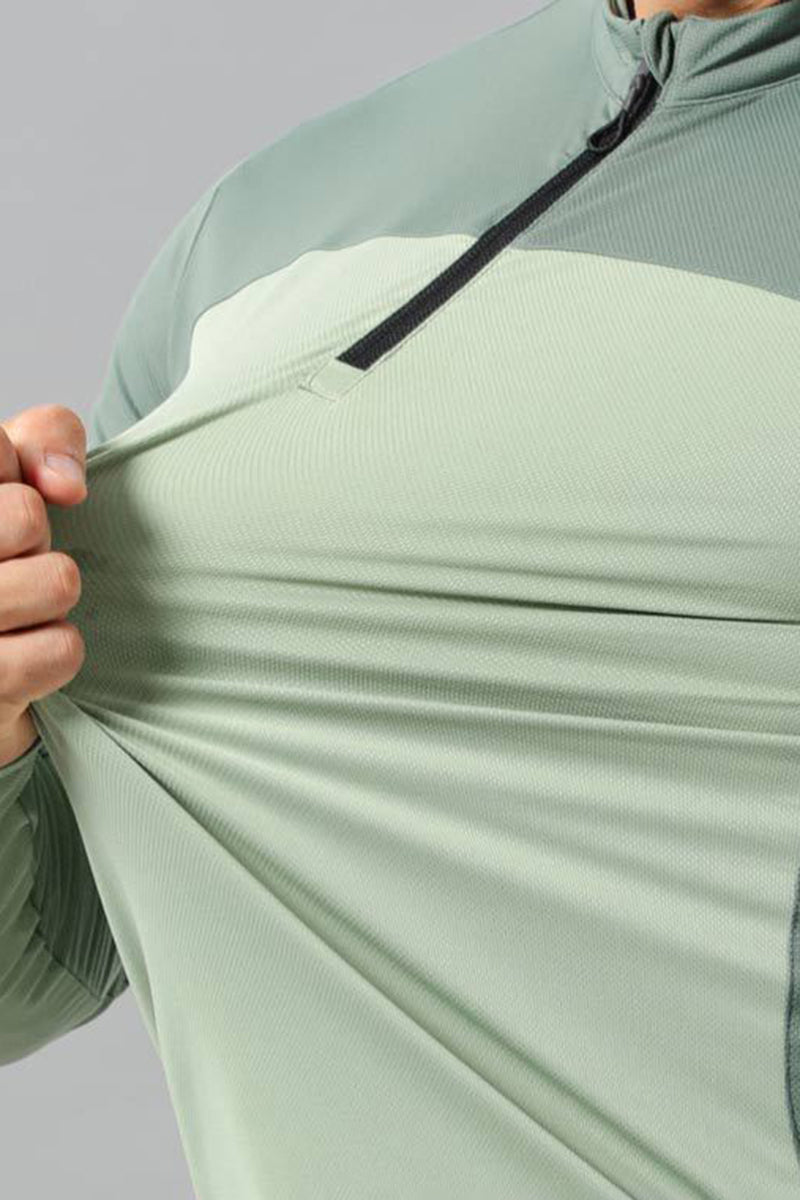 Men Quick-Dry Dragon-Scale Training Long Sleeve Top