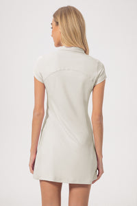 Women Mid-Length Waist Thin Ice Breathable Tennis Sports Yoga Short-Sleeved Dresses