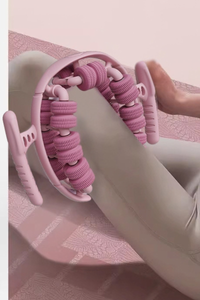 28 Wheels Dual-Handle Ring Roller Leg Massager