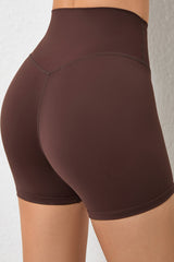 Women High Waisted Seamless Butt Lifting Quick-Dry Yoga Fitness Shorts