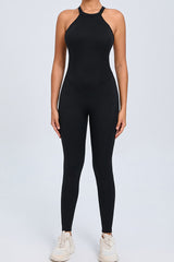 Women Back Buckle Backless Peach Butt Quick Dry One Piece Sports Fitness Yoga Bodysuit