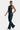 Women's Cut Out Pleated Buttocks Lift Pocket Flared Jumpsuit