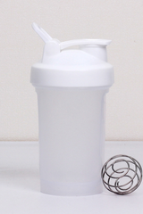Portable Fitness Shaker Cup 400ml with Wire Ball & Scale