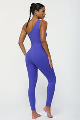 Women One-Shoulder Sports Jumpsuit