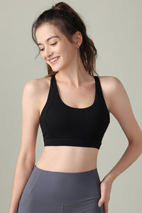 Women Crossover Sling Back Sports Bra