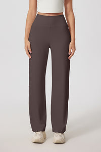 Women'S Straight-Leg High-Rise Yoga Pocket Trousers