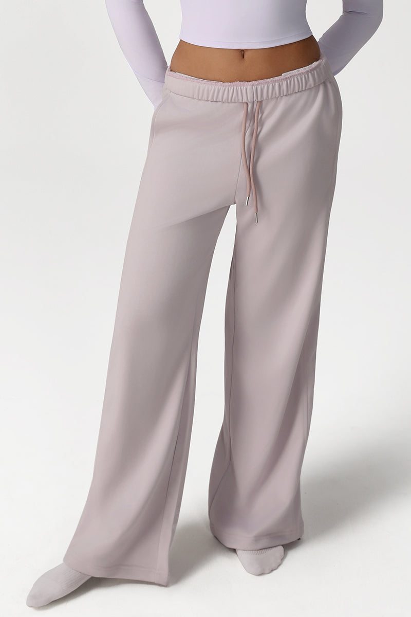 Women Loose Fit Straight Leg Casual Sport Sweatpants Yoga Dance Wide-Leg Workout Pants